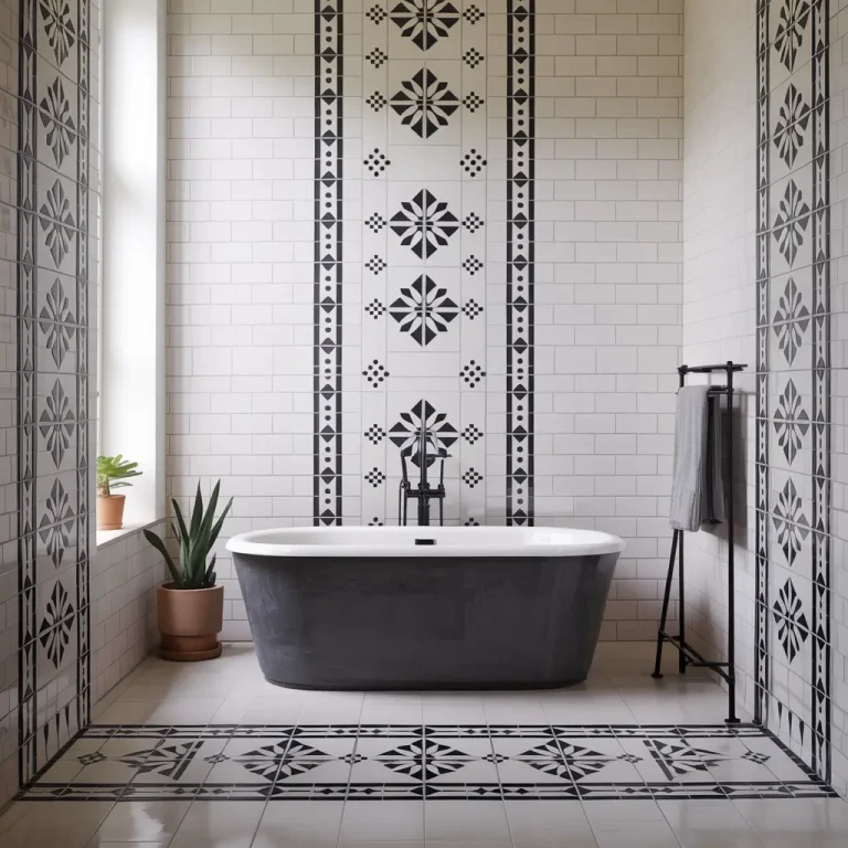 15 Trendy Black and White Tile Bathroom Ideas for Luxury Looks