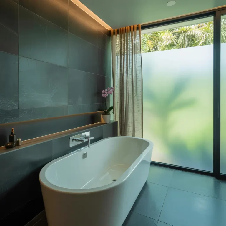 15 Trendy Grey Tile Bathroom Ideas and Luxury Touches