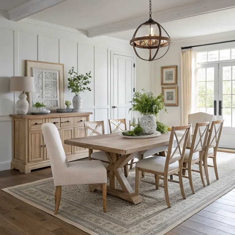 15 Beautiful Farmhouse Dining Room Decor Ideas You’ll Love
