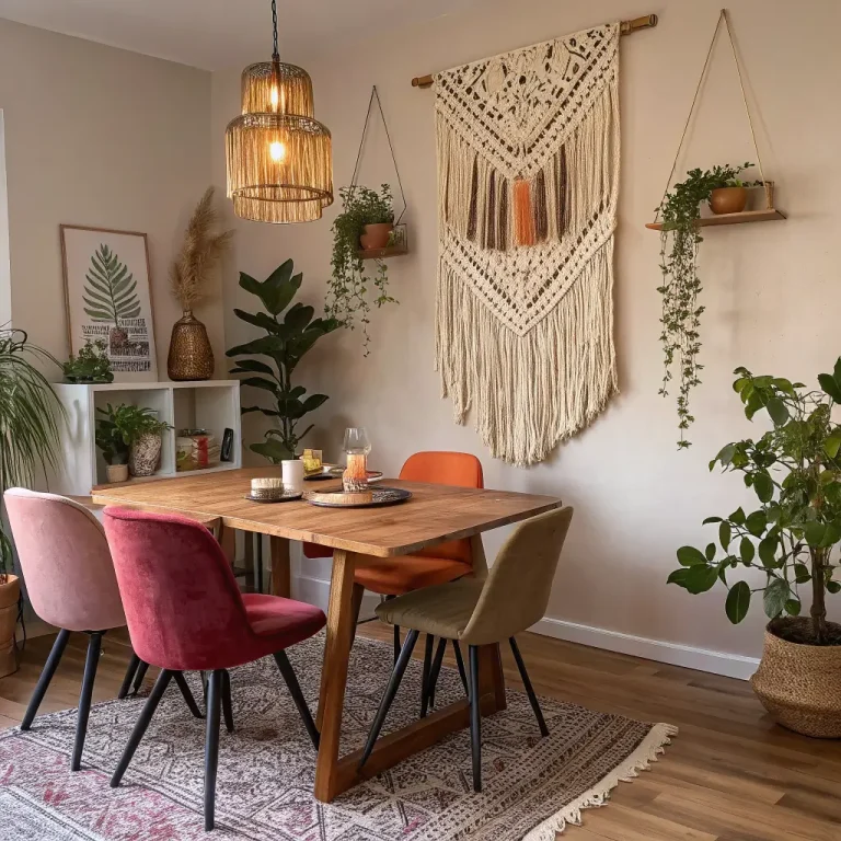15 Chic Boho Dining Room Decor Ideas for Small Spaces