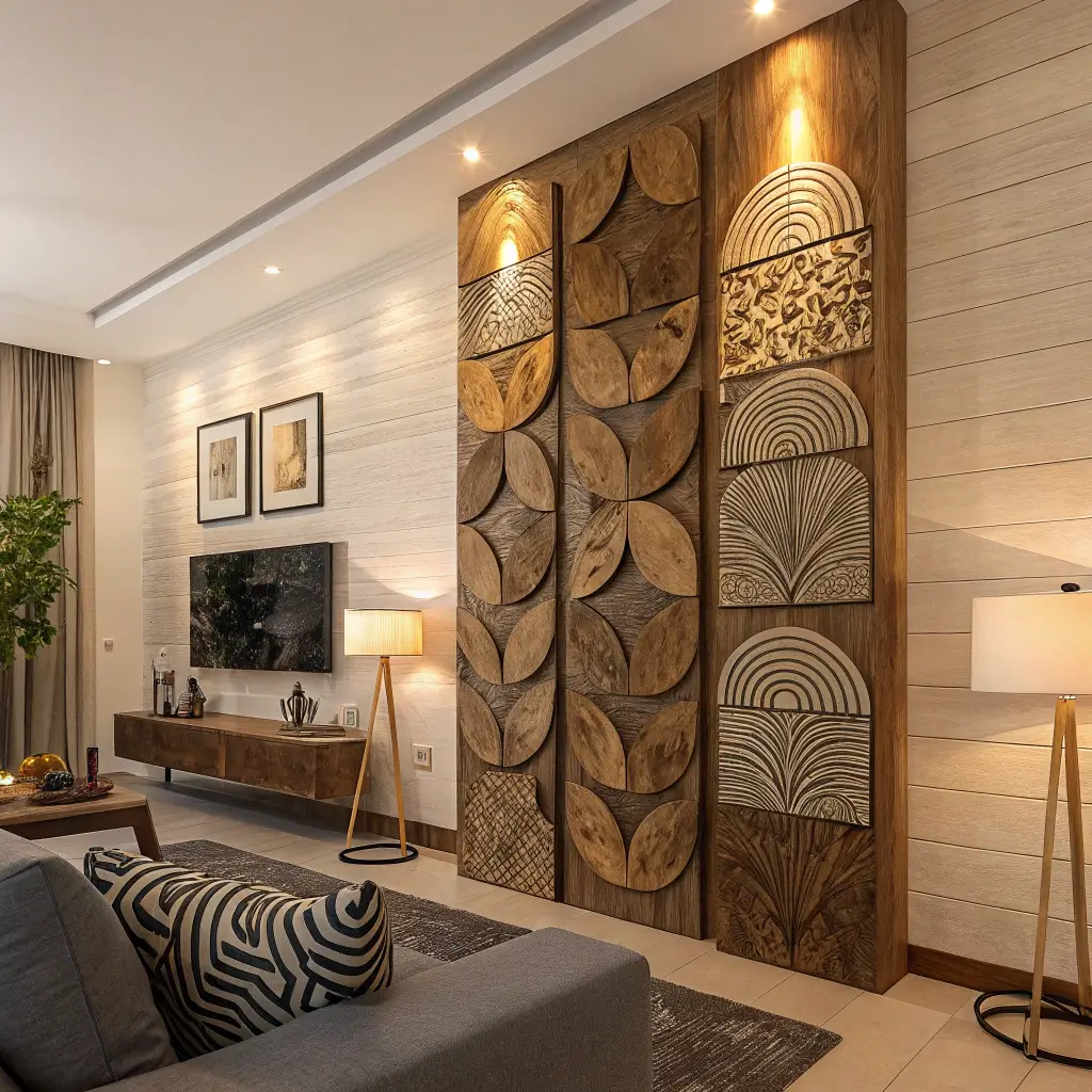 15 Modern Wooden Wall Decor Ideas for Trendy Interiors, image size:1024x1024