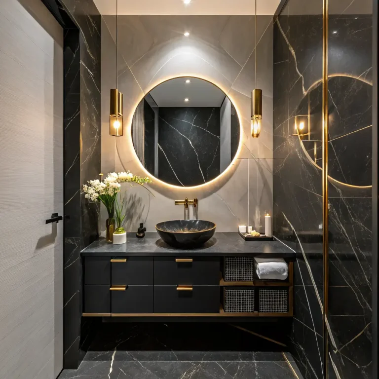 15 Stunning Black Marble Bathroom Ideas and Luxe Design Tips