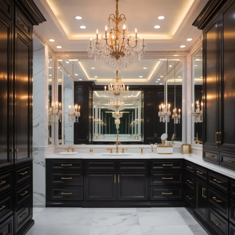 15 Elegant Black Cabinets Bathroom Ideas for Modern Homes