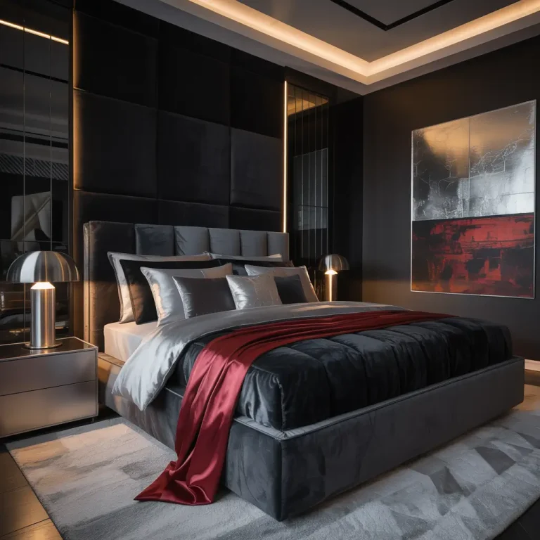 15 Modern Black and Silver Bedroom Ideas That Shine