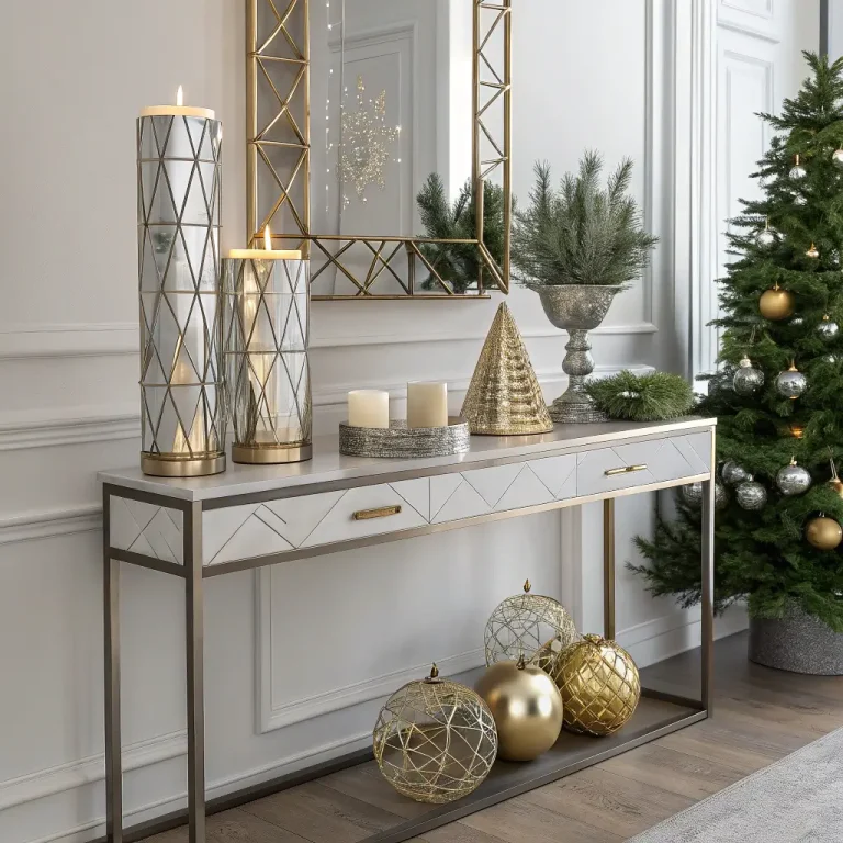 15 Elegant Entry Table Christmas Decor Ideas for Every Style