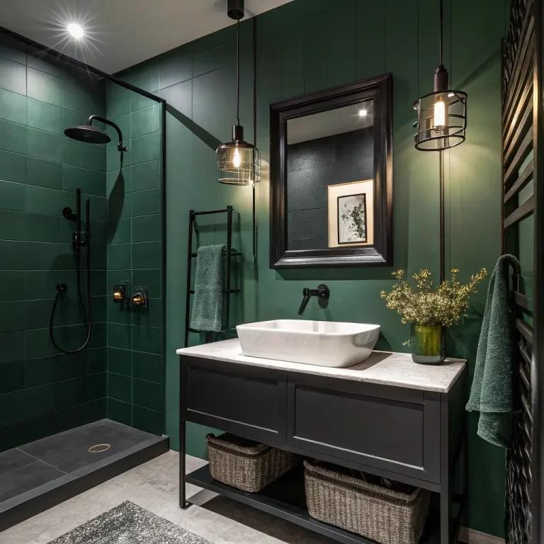 15 Lush Forest Green Bathroom Ideas for Nature Lovers