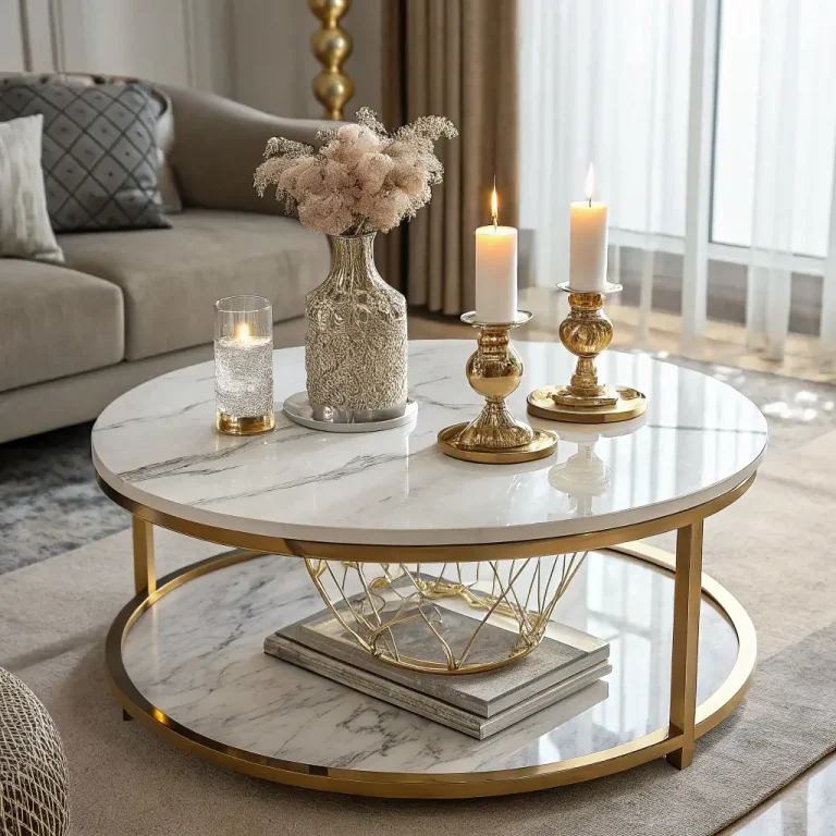 15 Elegant Round Coffee Table Decor Ideas You’ll Love