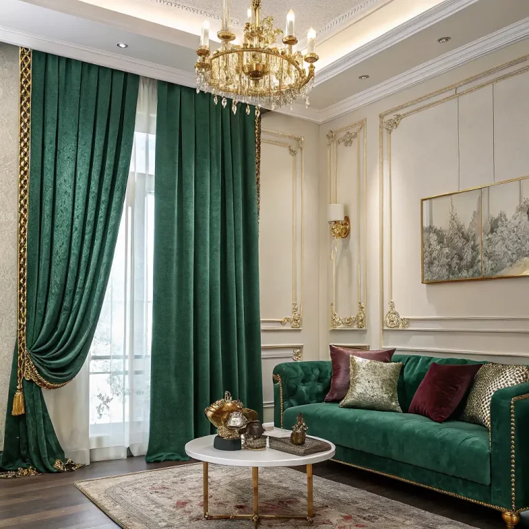 15 Fresh Green Curtains Living Room Ideas That Pop