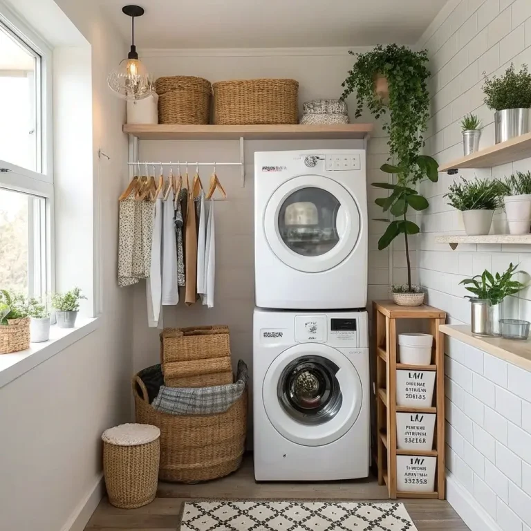 15 Creative Small Laundry Room Ideas Stackable and Stylish