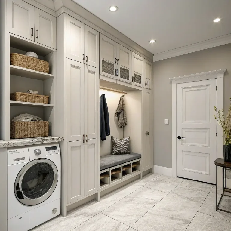 15 Elegant Mud Room and Laundry Room Combo Ideas to Copy