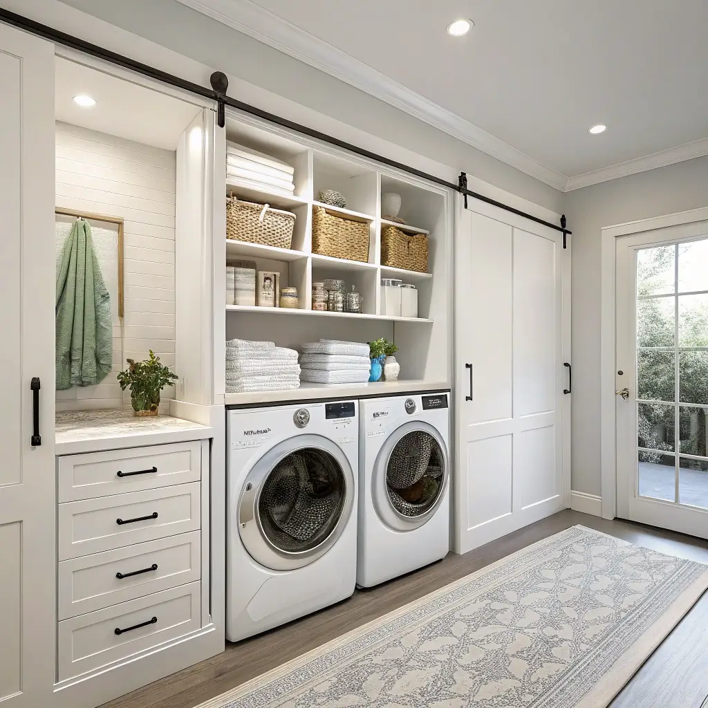 Curated visual reference: Picture Idea: 15 Creative Laundry Room Storage Ideas For Clutter Free Rooms