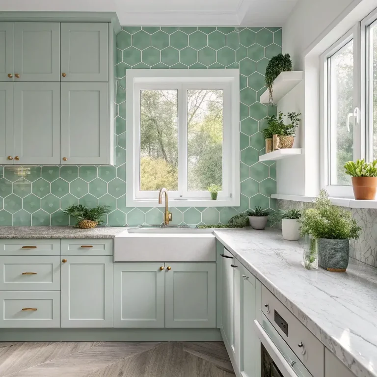 15 Creative Green Backsplash Kitchen Ideas for Elegant Looks
