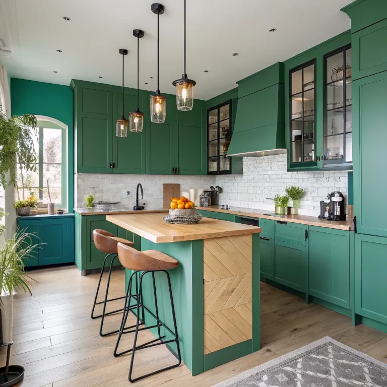 15 Creative Green and Wood Kitchen Ideas for Cozy Homes