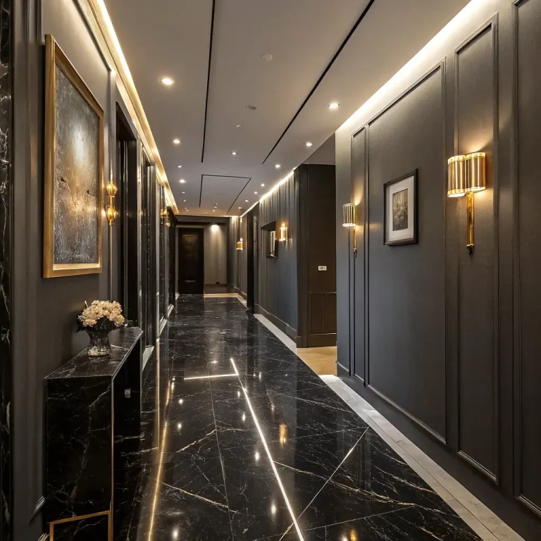 15 Striking Black Hallway Ideas and Cozy Ambiance Tips