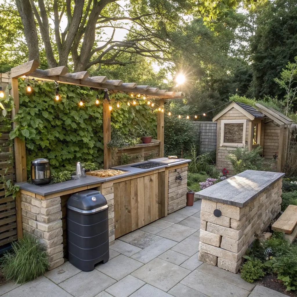 15 Amazing Outdoor Kitchen DIY Ideas for Small Spaces