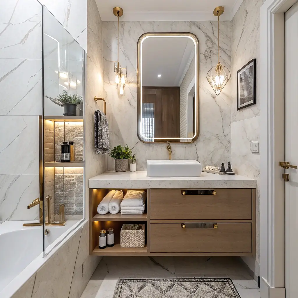 15 Elegant Small Luxury Bathroom Ideas and Chic Design Tricks