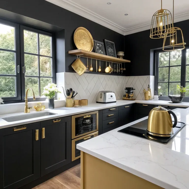 15 Luxurious Black and Gold Kitchen Ideas for Chic Looks