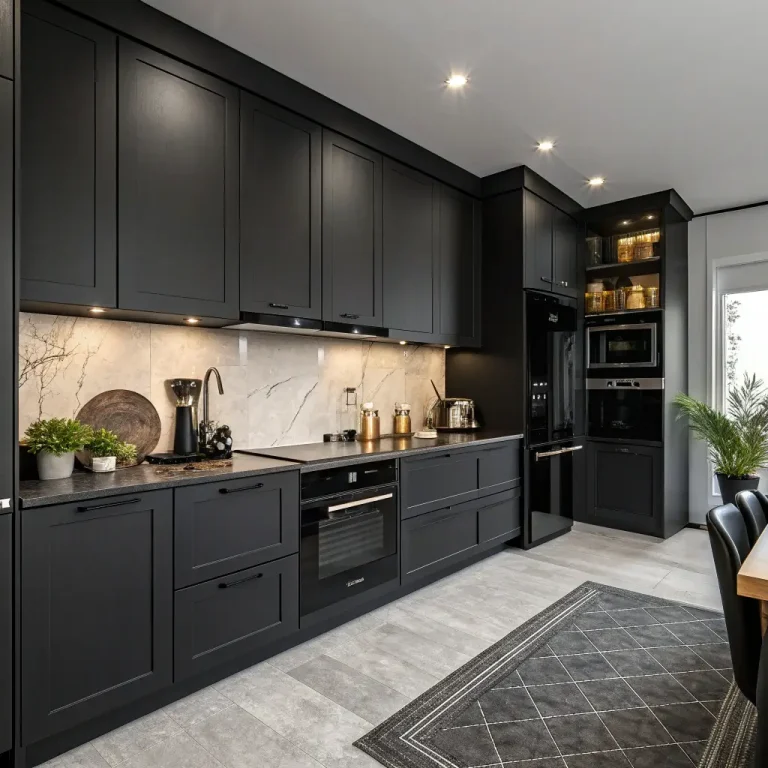 15 Creative Black Appliances Kitchen Ideas and Cozy Spaces