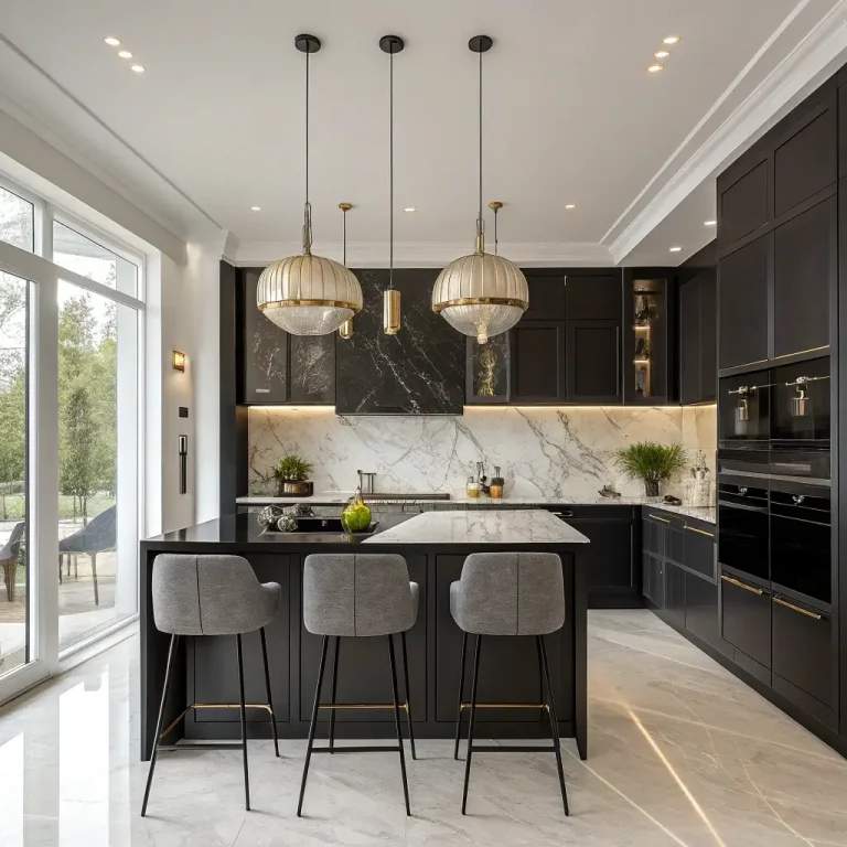 12 Fabulous Luxury Black Kitchen Ideas and Trendy Accents