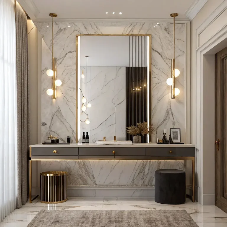 15 Luxurious Vanity Wall Ideas Bedroom and Glam Setup Ideas