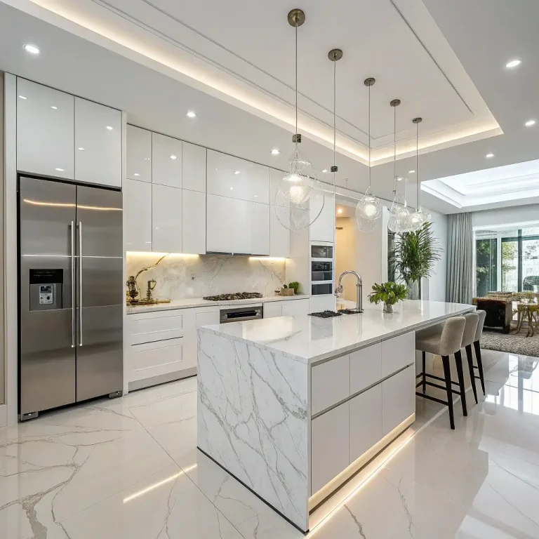 15 Trendy White Kitchen Ideas and Chic Island Styles