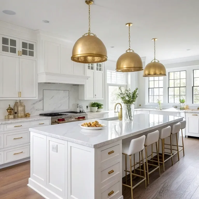15 Trendy White and Gold Kitchen Ideas for Perfect Decor