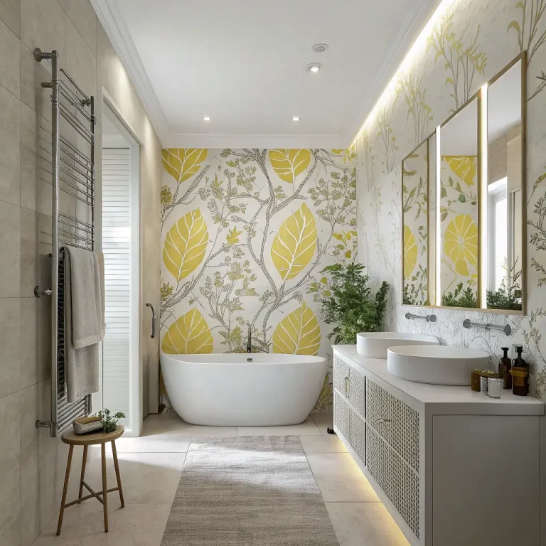 15 Beautiful Bathroom Wallpaper Ideas and Design Tips