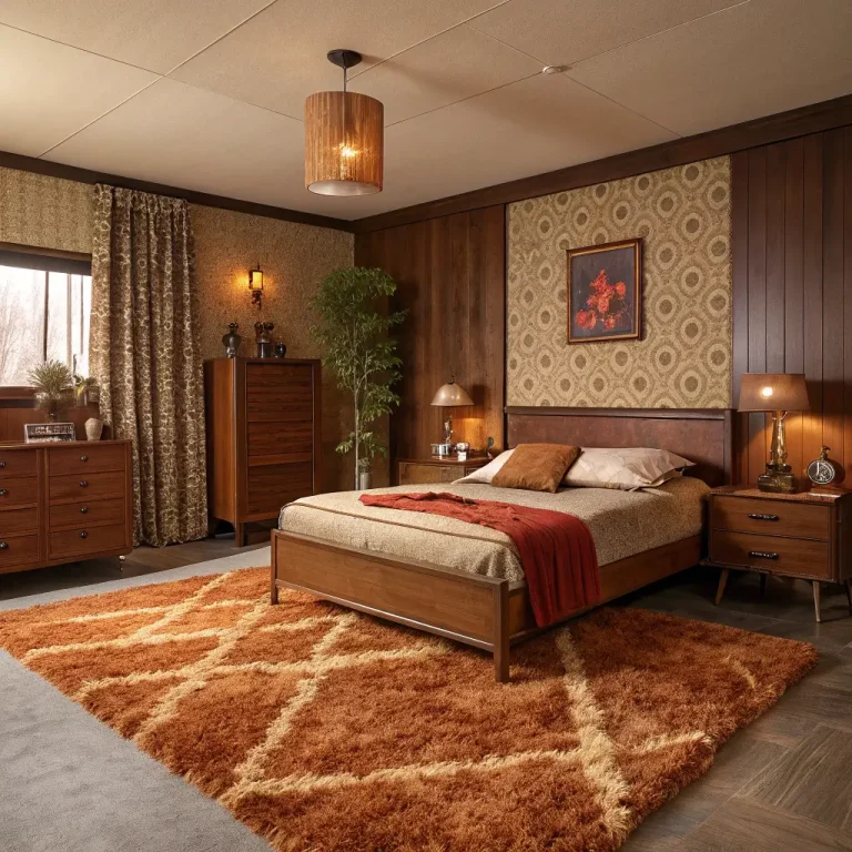 15 Aesthetic 70s Interior Design Bedroom Ideas with Retro Flair