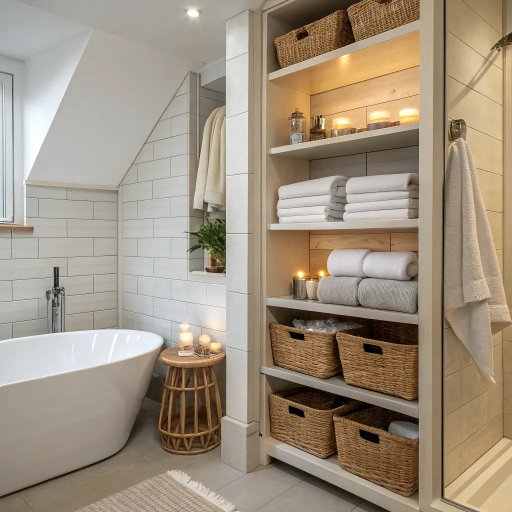 14 Modern Small Bathroom Ideas with Tub and Space Hacks