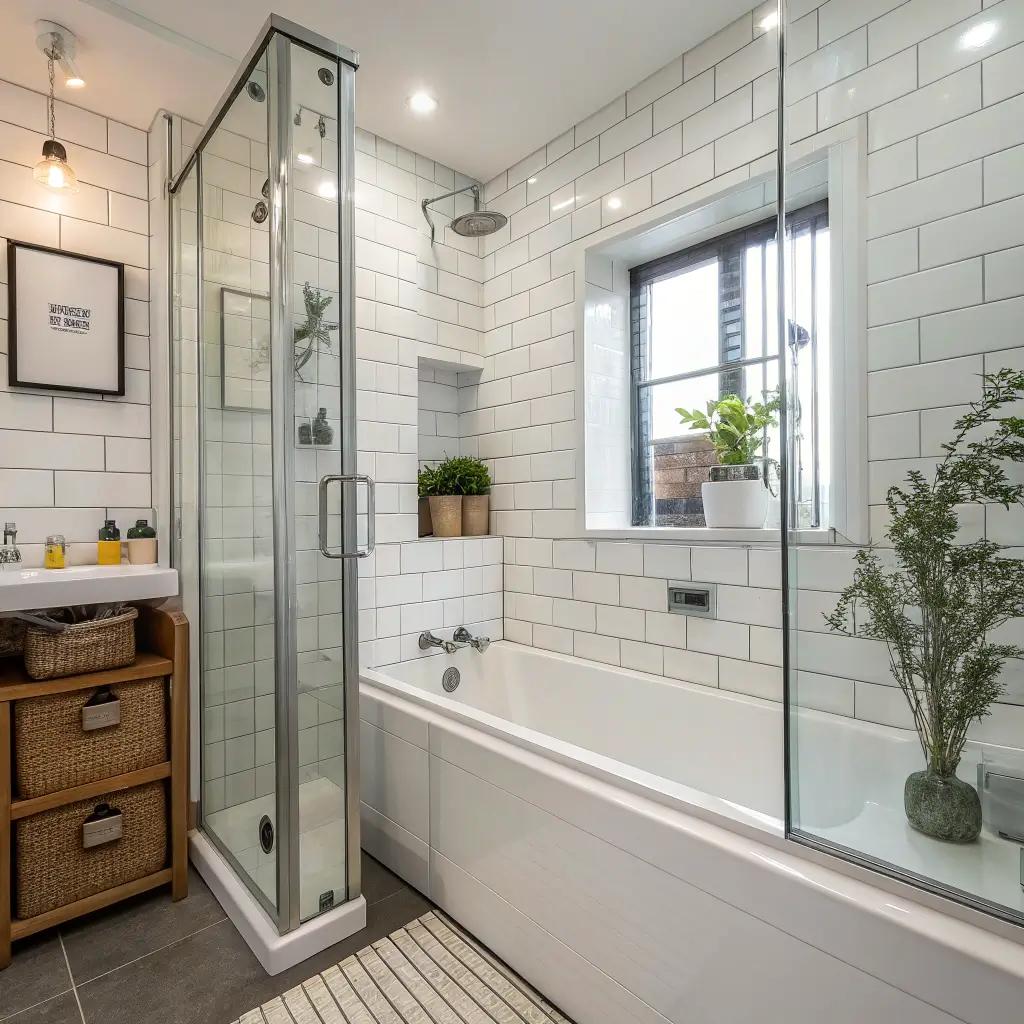 14 Modern Small Bathroom Ideas with Tub and Space Hacks