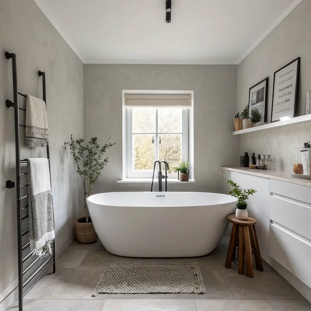 14 Modern Small Bathroom Ideas with Tub and Space Hacks