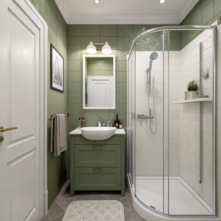 11 Delightful Small Green Bathroom Ideas and Bright Accents