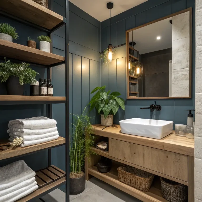 10 Elegant Moody Blue Bathroom Ideas and Spa-Like Feel