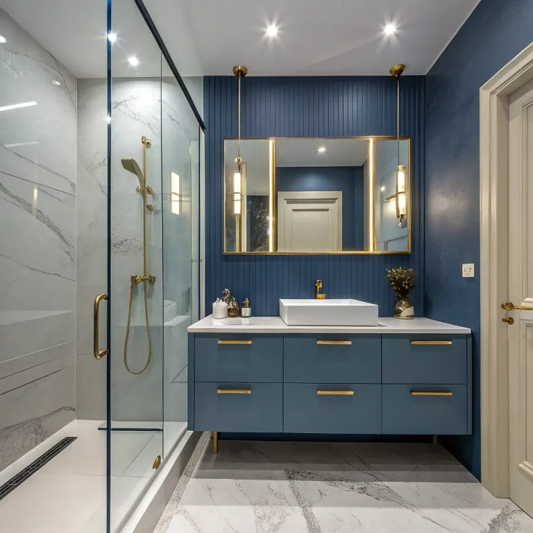10 Luxurious Blue and Gold Bathroom Ideas to Transform Yours