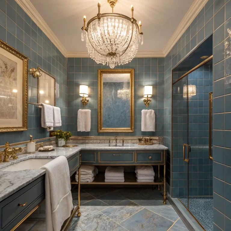 12 Creative Vintage Blue Tile Bathroom Ideas to Try Today