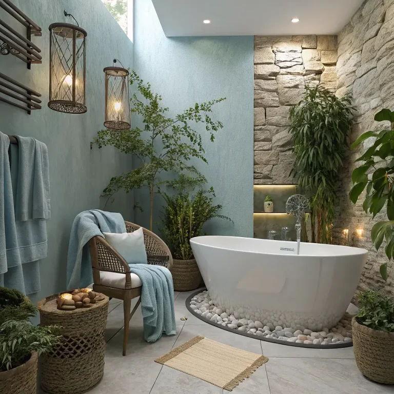 10 Amazing Powder Blue Bathroom Ideas and Tranquil Accents