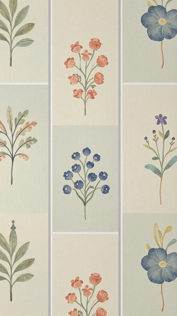 High-quality photo representing: 7. Whimsical Wallpaper-Backed Panels
