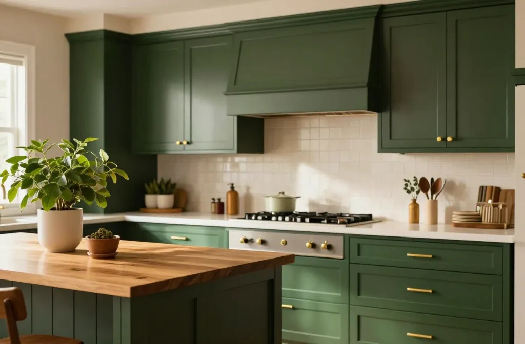 Lush! 19 Green Decor Ideas to Make Your Kitchen a Cozy R...