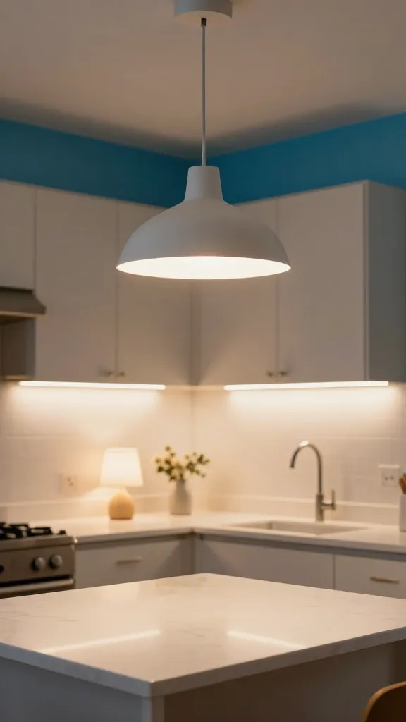 Lighting Luminary Item 27 Change up your kitchen's ambiance and functionality by upgrading your lighting. A new fixture can be a statement piece, and under-cabinet lighting adds both style and practicality. Good lighting is everything, right? Install a stylish pendant light over a sink or small island. Add LED strip lights under upper cabinets for task lighting and a warm glow. Paint walls a bright color to maximize light reflection. A small table lamp in a corner can add a cozy, unexpected touch. Don't forget brighter bulbs! This kitchen is for those who understand the power of illumination in setting the mood and enhancing functionality.